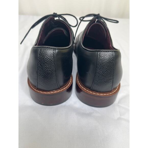 Aston Grey Collection Kindu black leather dress shoes men\'s size 9.5 main image 4